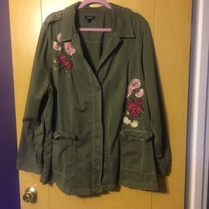 Floral army style jacket